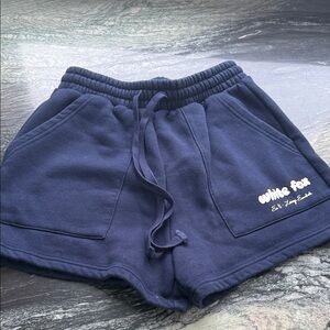 White Fox Boutique Navy Athletic Shorts